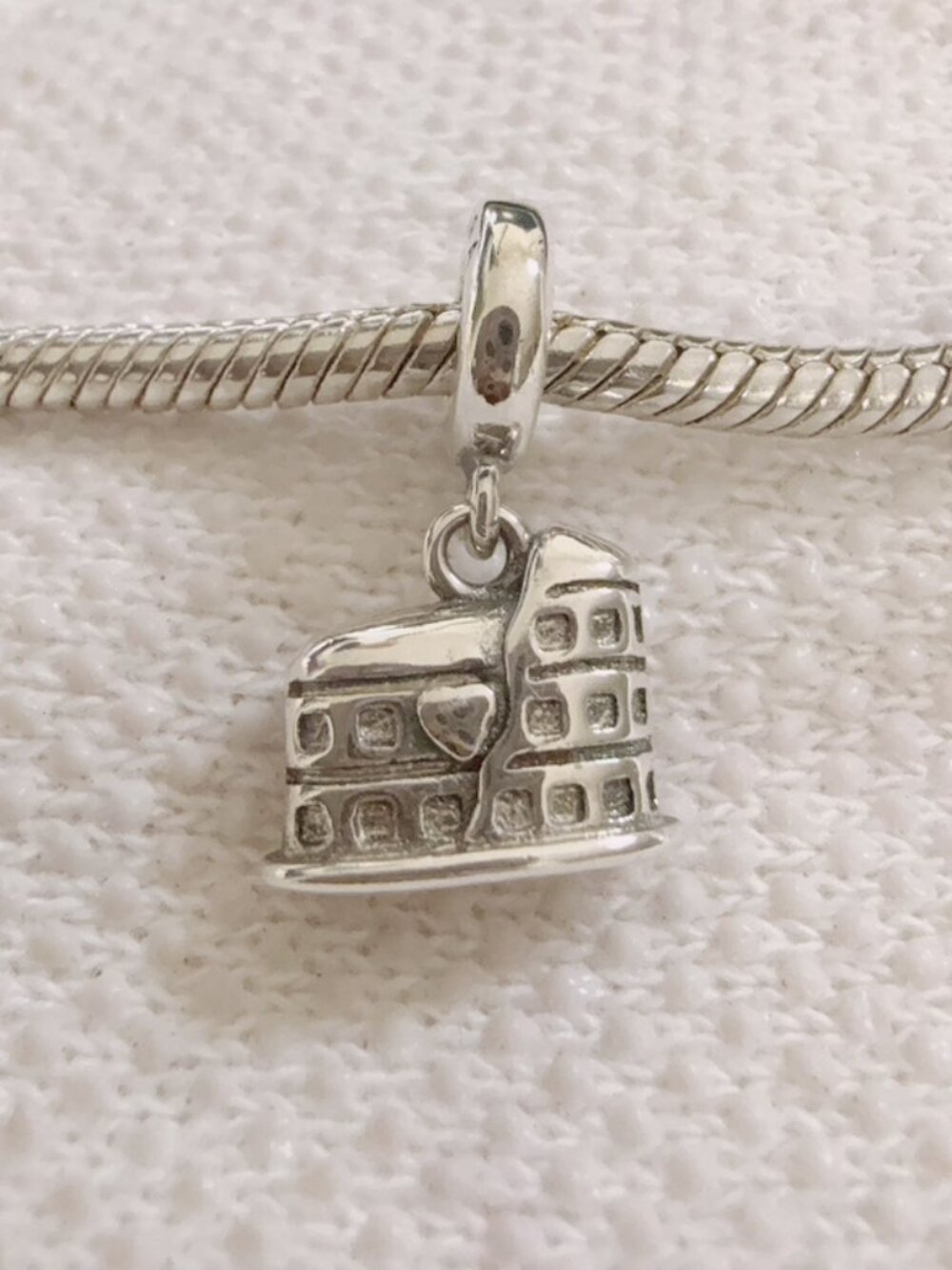 New Colosseum Rome Italy Silver Charm For Pandora Bracelet Necklace
